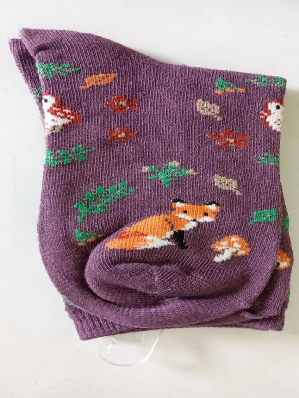 NWT woodland creatures novelty crew socks